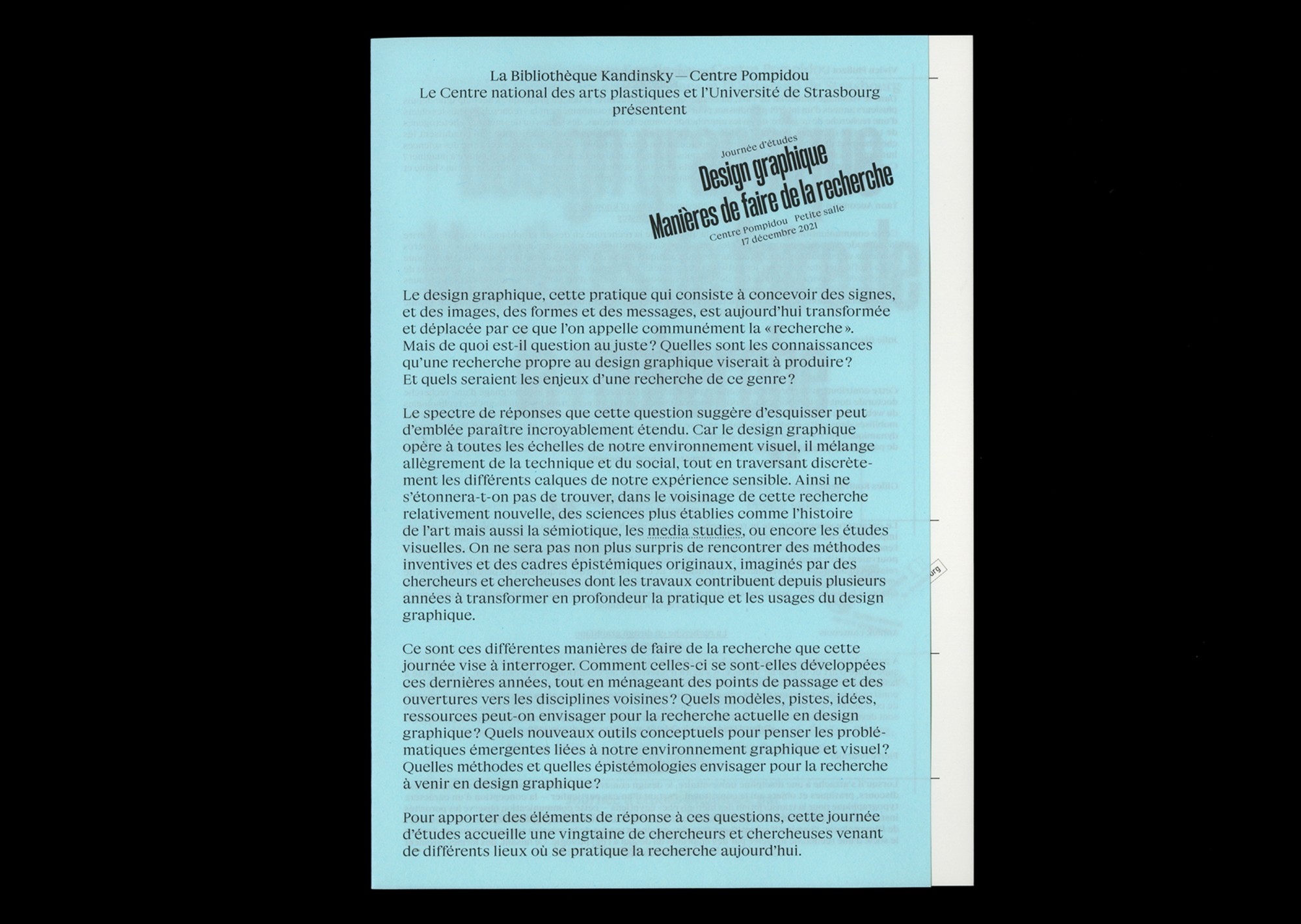 Manières de faire… 1