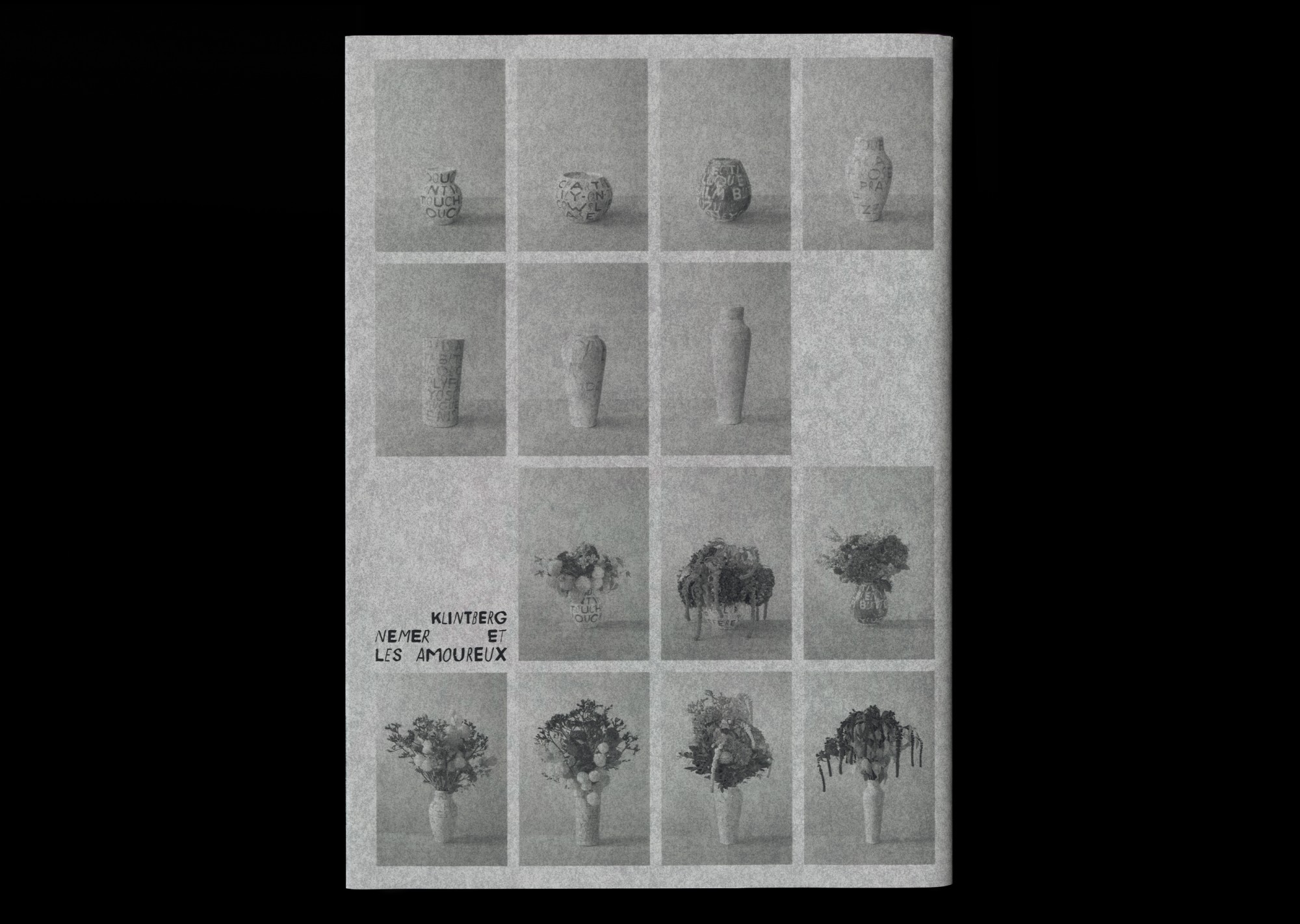 Seven vases filled with flowers 17