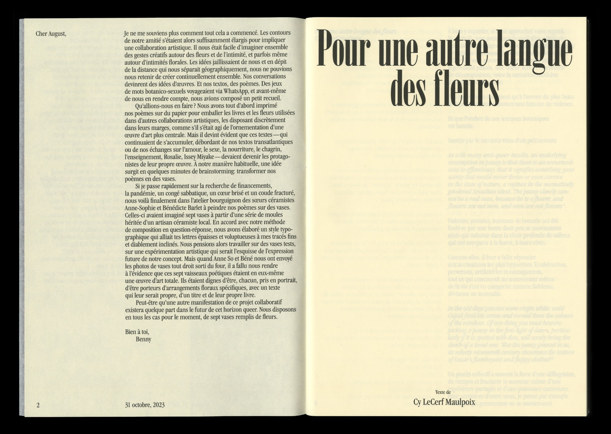 Seven vases filled with flowers 4