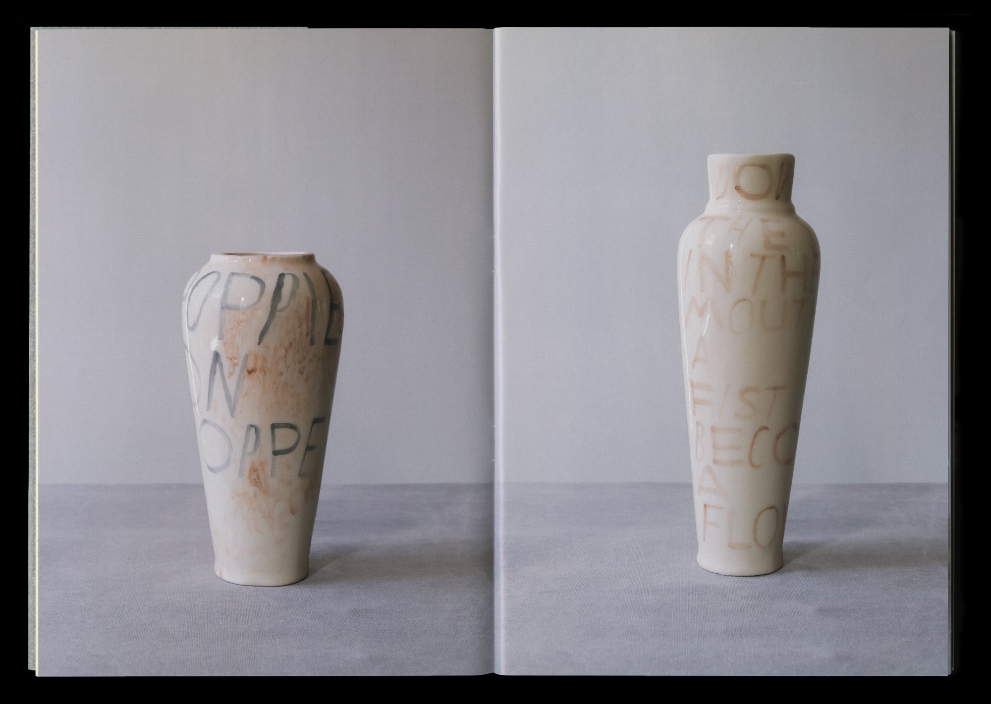 Seven vases filled with flowers 7