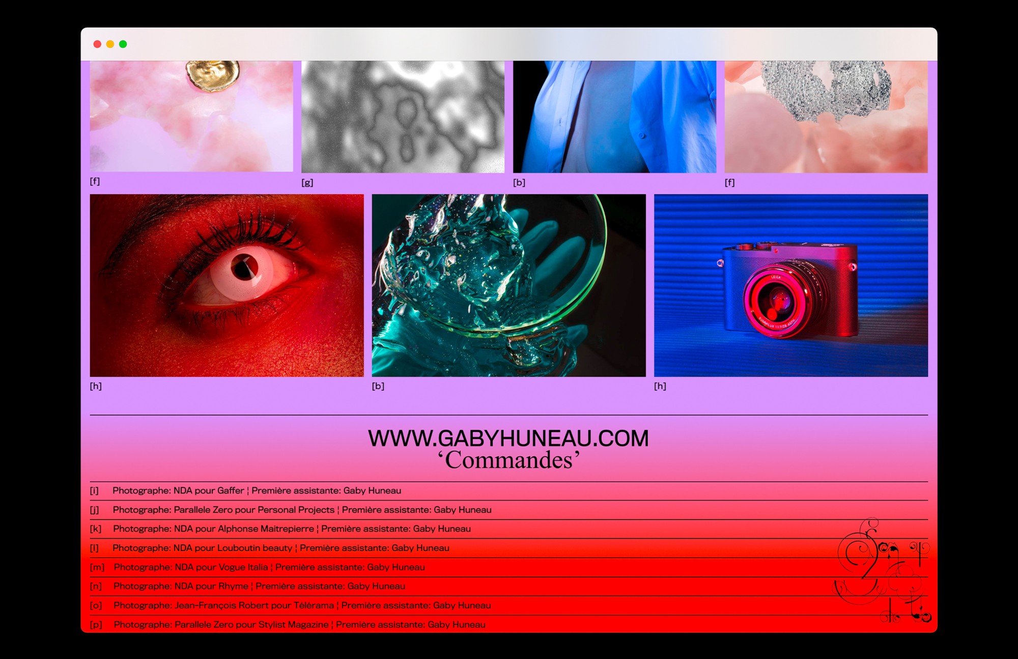 www.gabyhuneau.com 8